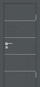 Межкомнатная дверь П-12 Графит матовый