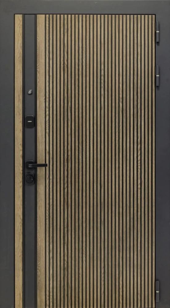 Входная дверь ДвериПРО Rosna ПВХ 10мм Астрод Velutto Grigio DPRO221185 внешняя сторона