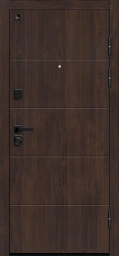 Входная дверь Райт/SBlack Almon/Cappuccino Melinga BR6496 внешняя сторона