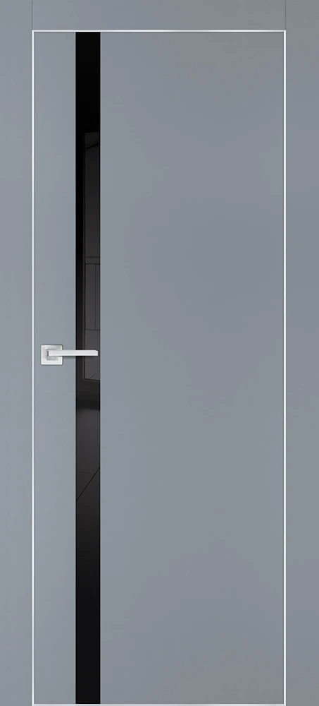 Фото Межкомнатная дверь PX-8  AL кромка с 4-х ст. Серый матовый