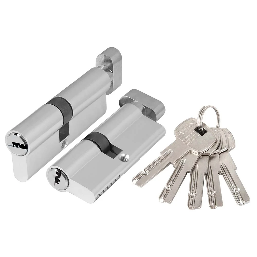 Фото Цилиндровый механизм (AZ202/70) AZ2002Knob70 (30+10+30) CP хром