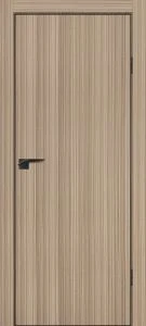 Межкомнатная дверь П-1 кромка АБС черная c 4-х ст. Эвкалипт тасманский