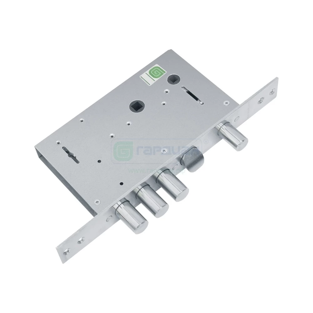 Фото Замок врезной сувальдный с задвижкой и защёлкой ЗВ 30.12, 4 кл.(длинный кл. 59 мм) /123:138/