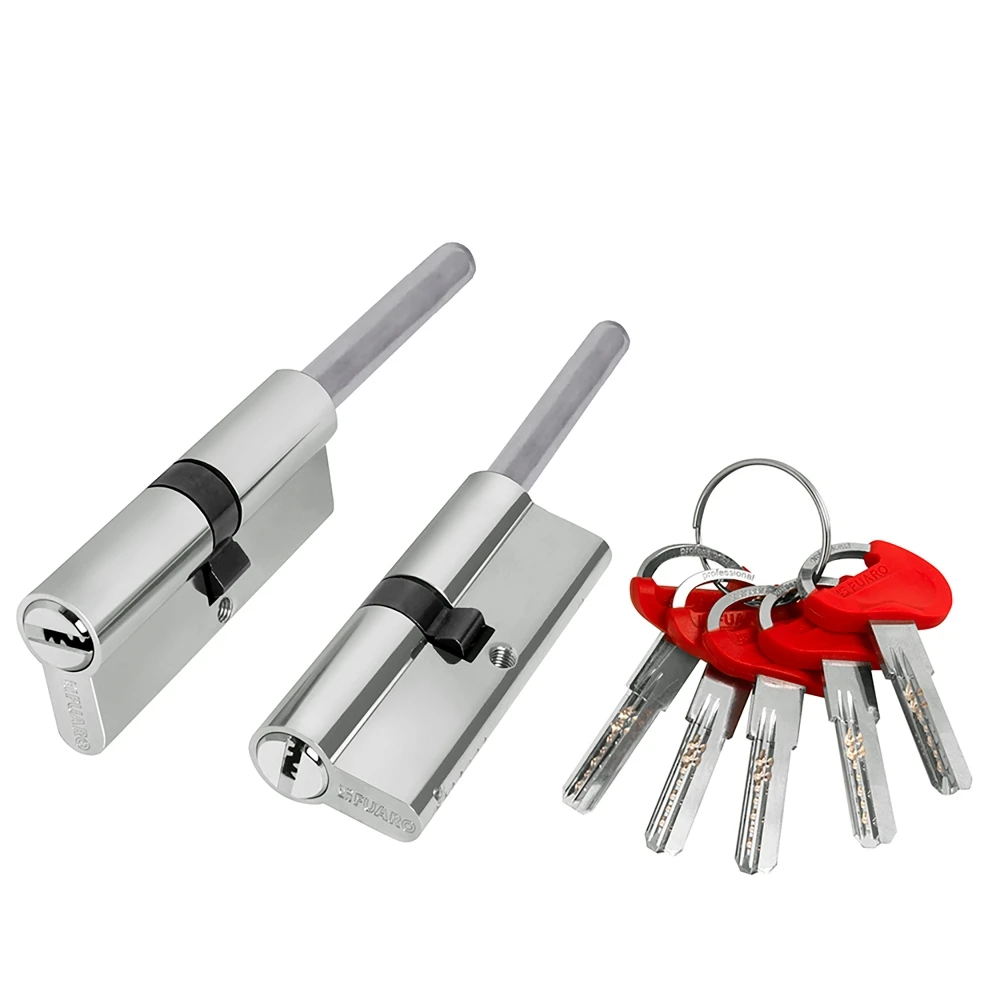 Фото Цилиндровый механизм D-PRO5007 Tang 90 w/k (55+10+25) CP хром 5Key  без верт.